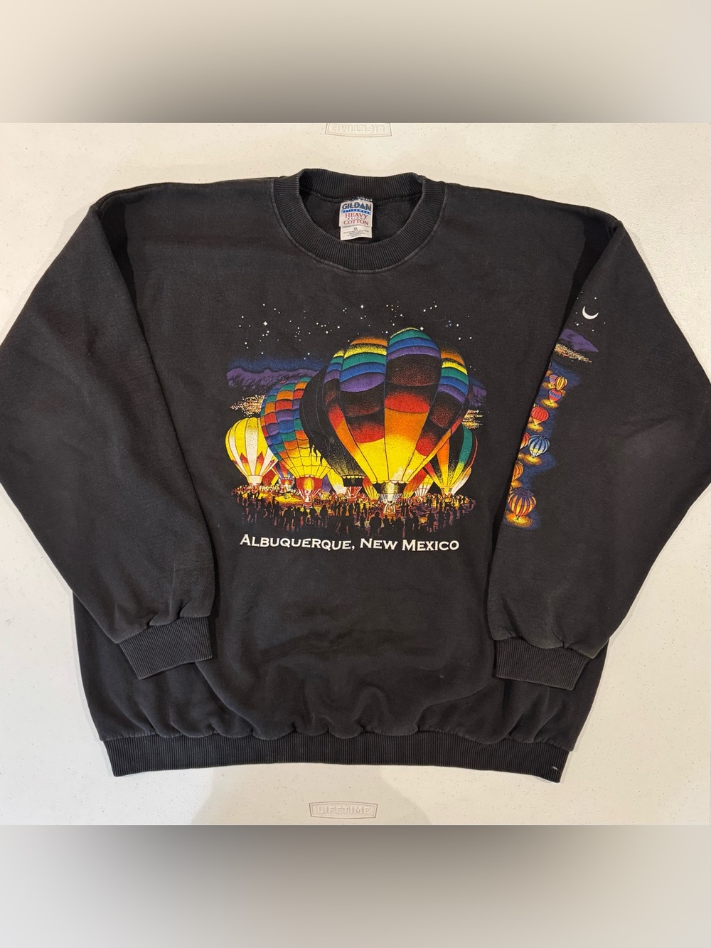 Vintage 90’s Albuquerque New Mexico Hot Air Balloon crewneck sweater size medium